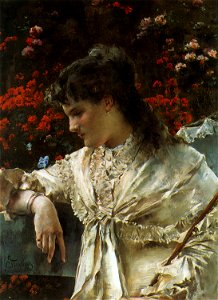 Stevens Alfred Reverie c1878 Oil On Canvas