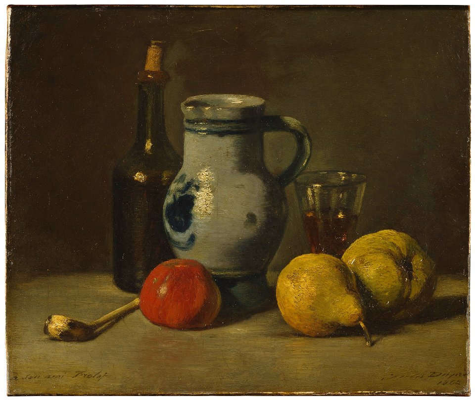 Still Life with a grey Jug (Jules Dupré) - Nationalmuseum - 23718