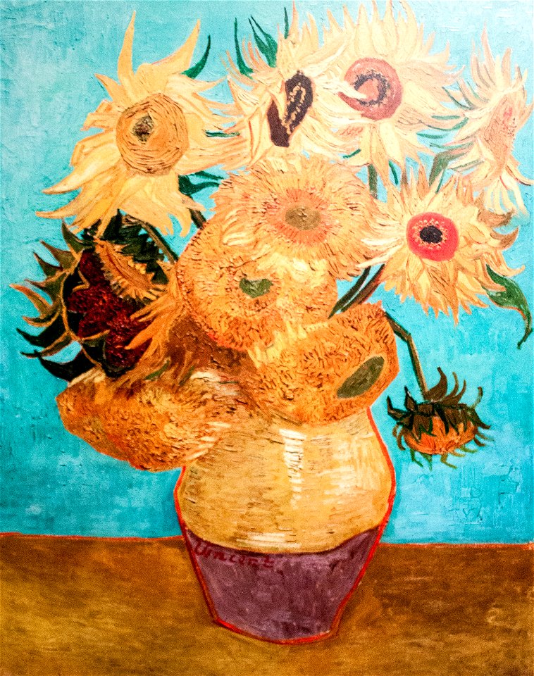 Still Life - Vase with Twelve Sunflowers (JH 1668) - My Dream