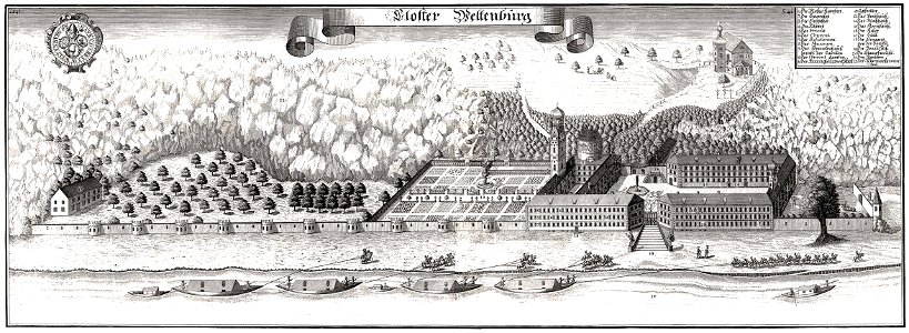 Stich - Kloster Weltenburg - Wening - 1726