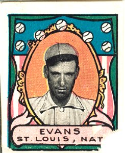Steve Evans, St. Louis Cardinals, baseball card portrait LCCN2007683844