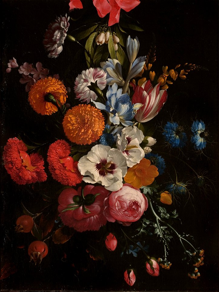 Still Life with a Bouquet of Flowers (Johan Johnsen) - Nationalmuseum - 17490