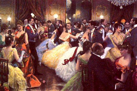 Julius LeBlanc Stewart - The Ball. Free illustration for personal and commercial use.
