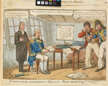 Sternhold and Hopkins at sea or a Stave out of Time (caricature) RMG PX8601
