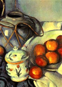 Still Life with Apples, by Paul Cézanne (cropped)