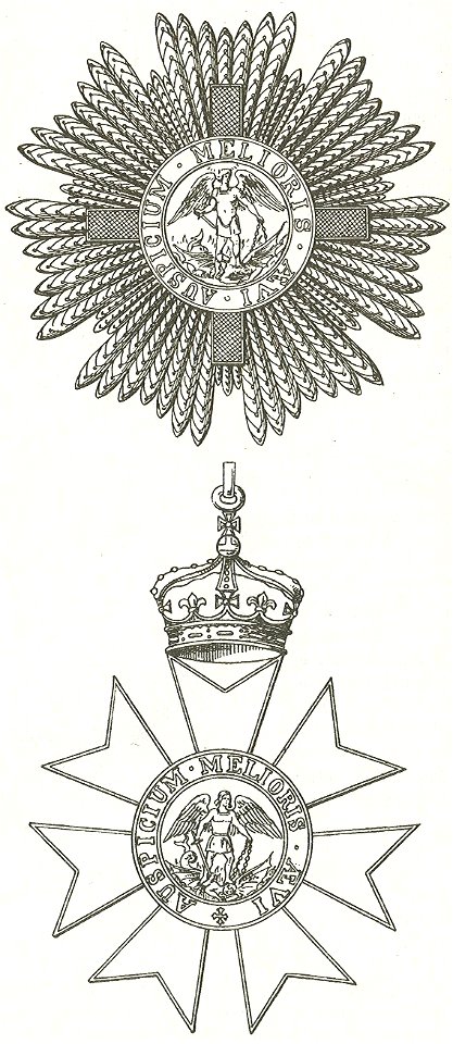 Ster en juweel van de Orde van Sint Michael en Sint George Jpeg file