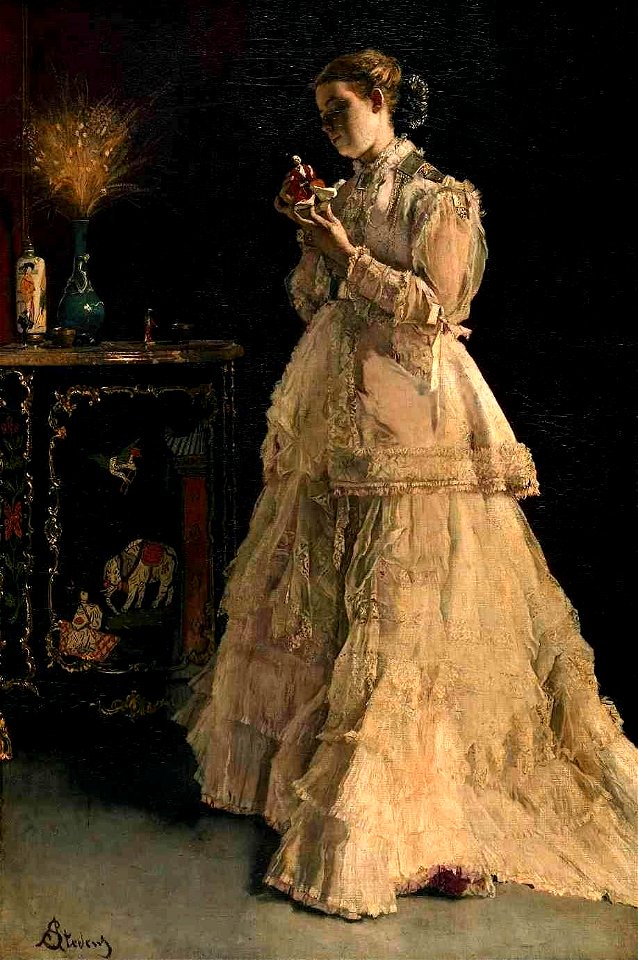 Stevens, Léopold - The Lady in Pink (1867)