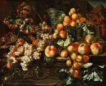 Still Life with Apples and Grapes (Michelangelo di Campidoglio) - Nationalmuseum - 22320