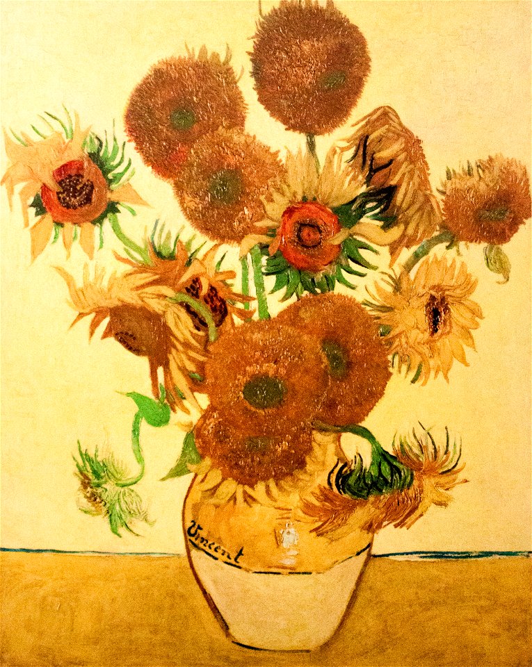 Still Life - Vase with Fifteen Sunflowers (JH 1667) - My Dream