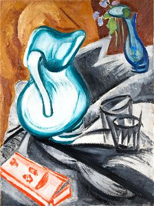 Still Life with Green Jug (Rozanova, 1913)