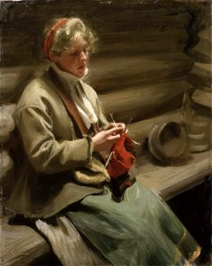Stickande kulla av Anders Zorn 1901