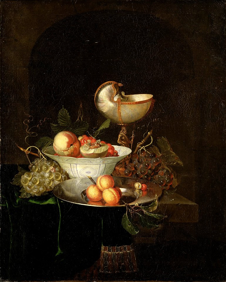 Still Life with Fruit and a Nautilus Goblet (Nicolaes van Gelder) - Nationalmuseum - 19411