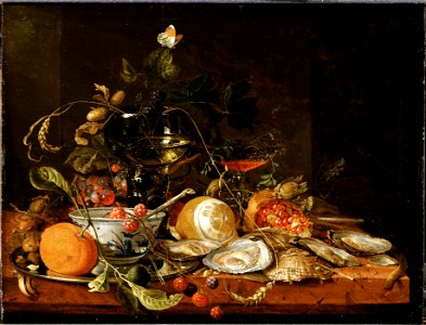 Still Life with Wine, Fruit and Oysters (Jan Davidsz. de Heem) - Nationalmuseum - 17456