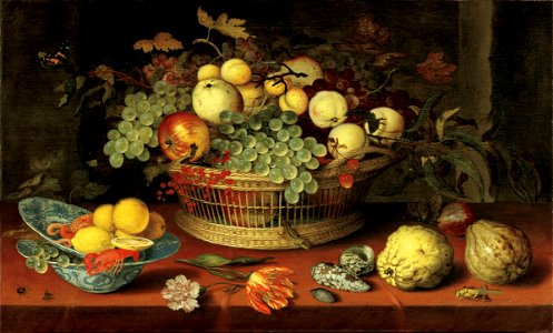 Still Life with Basket of Fruit - Balthasar van der Ast - Google Cultural Institute
