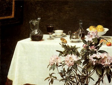 Still Life Corner of a Table by Fantin-Latour