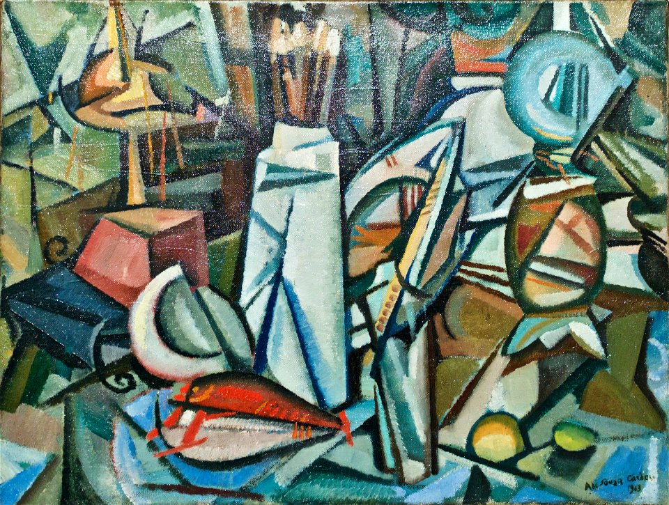 Still-Life of the objects (1913) - Amadeo de Souza-Cardoso (1897-2018) (31695531494)