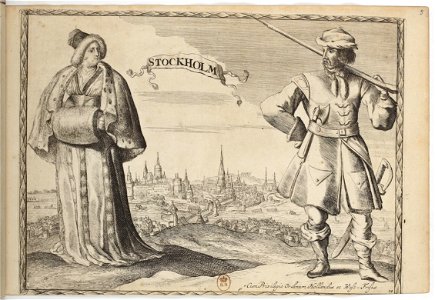 Stockholm - Costumes des quatre parties du monde, gravés dans la manière de Luycken (1670)