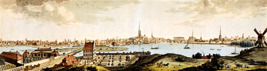 Stockholm från Kungsholmen 1725