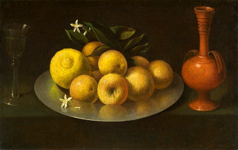 Still Life with Glass, Fruit, and Jar - Circle of Francisco de Zurbarán - Google Cultural Institute