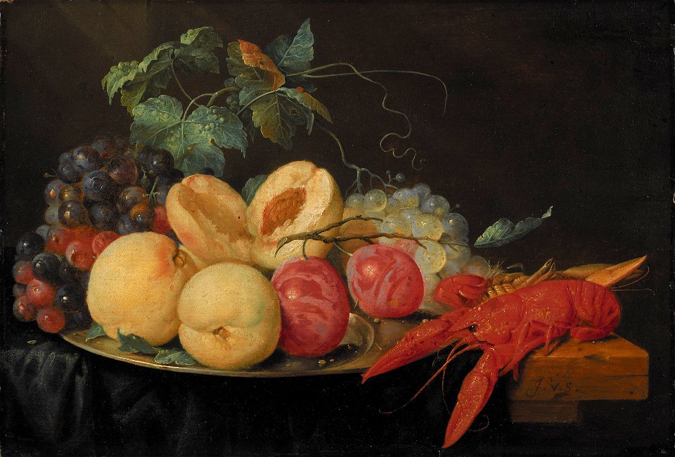 Still Life with Fruit and Boiled Crayfish (Joris van Son) - Nationalmuseum - 17638