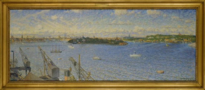 Stockholm Ström from Fjällgatan (Nils Kreuger) - Nationalmuseum - 21182