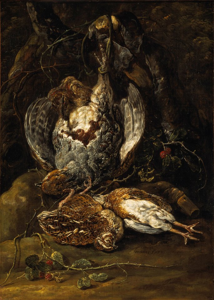 Still Life with Quails and a Partridge (Jan Fyt) - Nationalmuseum - 17440