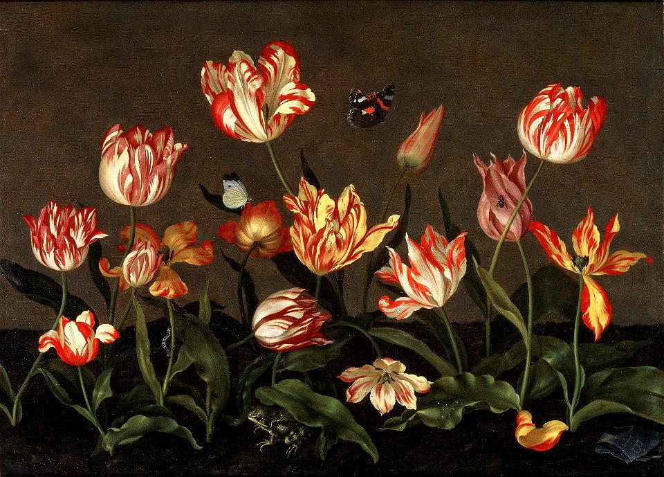 Still Life with Tulips (Johannes Bosschaert) - Nationalmuseum - 23715
