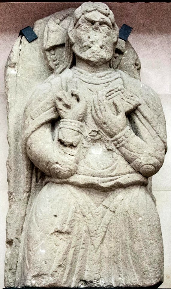 Stone slab with the figure of Christ in bas-relief