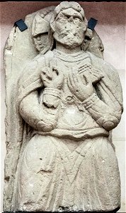 Stone slab with the figure of Christ in bas-relief
