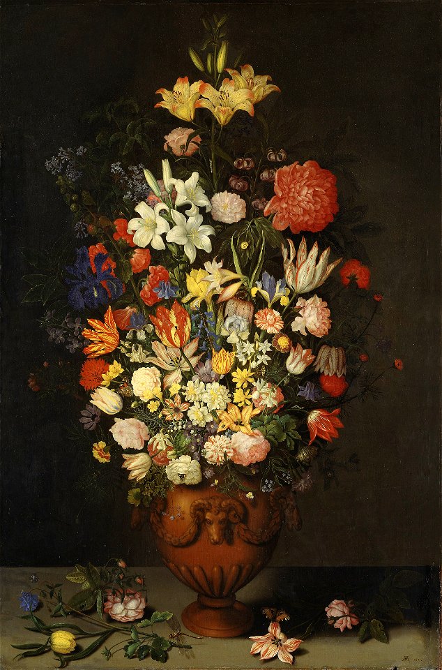 Still Life with a Vase of Flowers (Ambrosius Bosschaert d.ä.) - Nationalmuseum - 17376