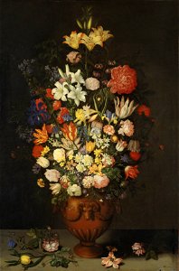 Still Life with a Vase of Flowers (Ambrosius Bosschaert d.ä.) - Nationalmuseum - 17376