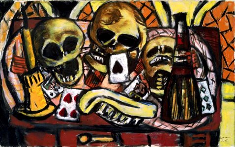 Still Life with Three Skulls 