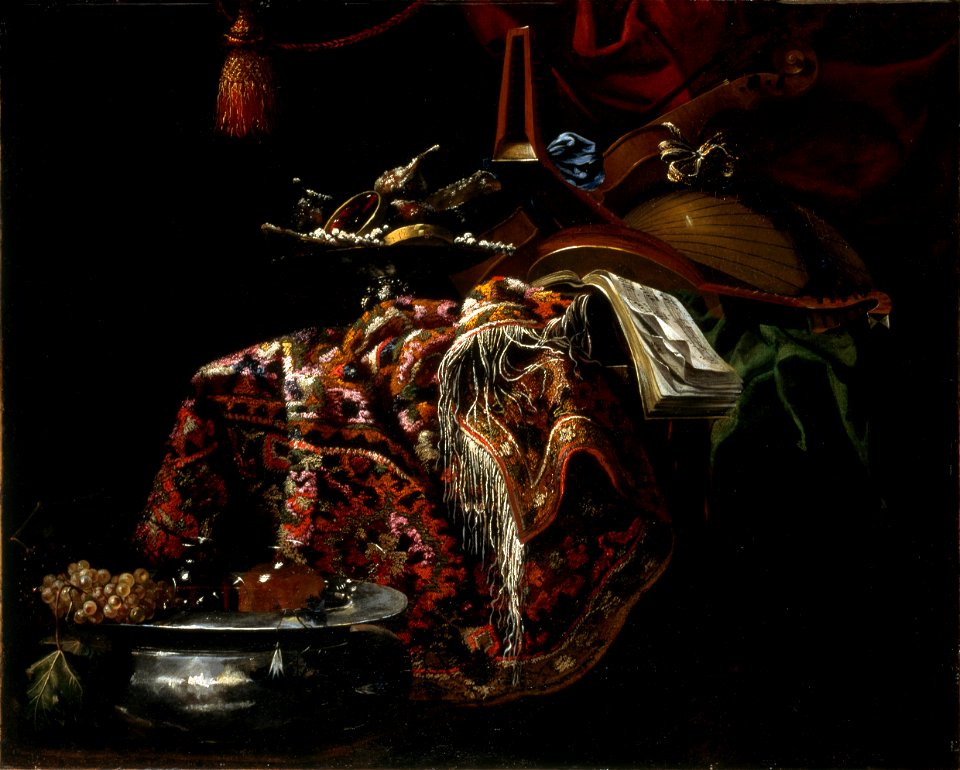 Still Life with Musical Instruments P390
