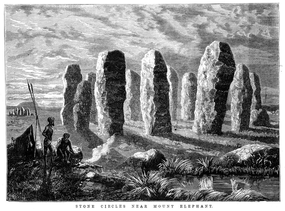 Stone circles near Mount Elephant 1877