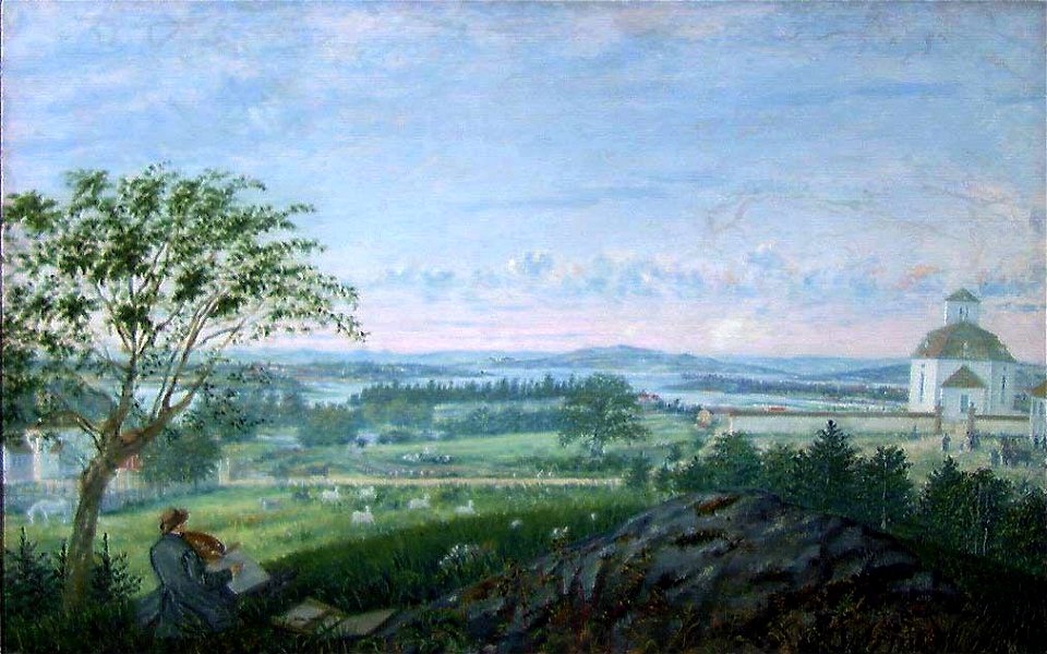 Matthias Stoltenberg - View towards the Church at Vang - NG.M.02306 - National Museum of Art, Architecture and Design