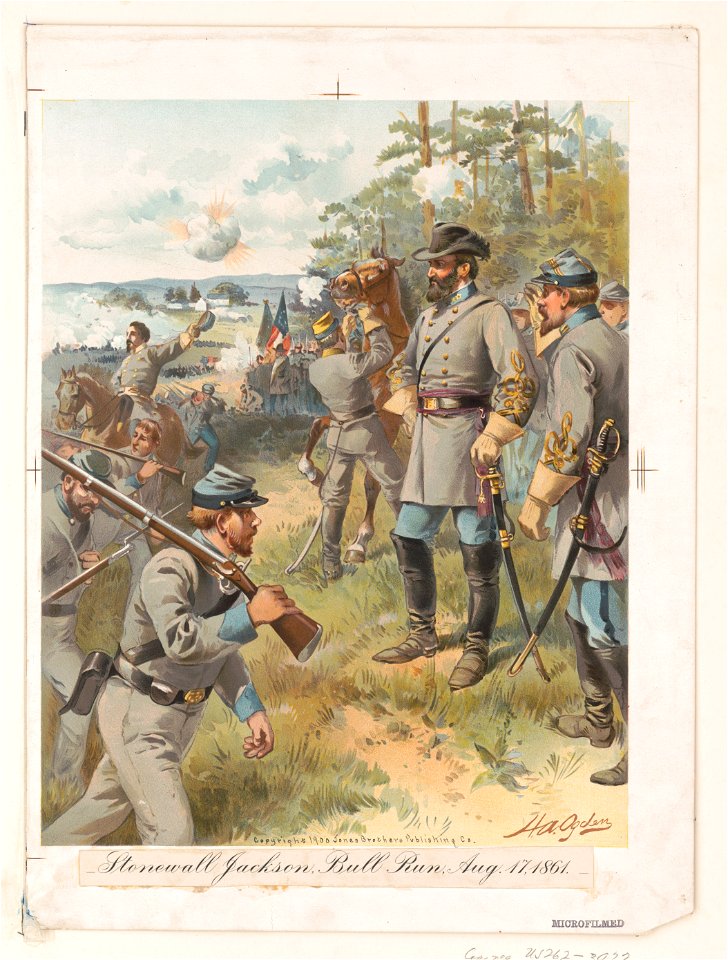 Stonewall Jackson, Bull Run, Aug. 17, 1861 - H.A. Ogden. LCCN2013645264