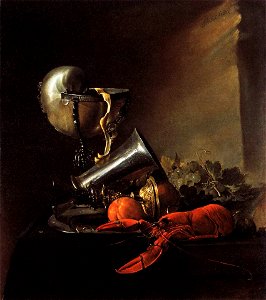Still-Life with Lobster and Nautilus Cup 1634 Jan Davidszoon de Heem