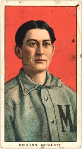 Stoney McGlynn, Milwaukee Team, baseball card portrait LCCN2008677002
