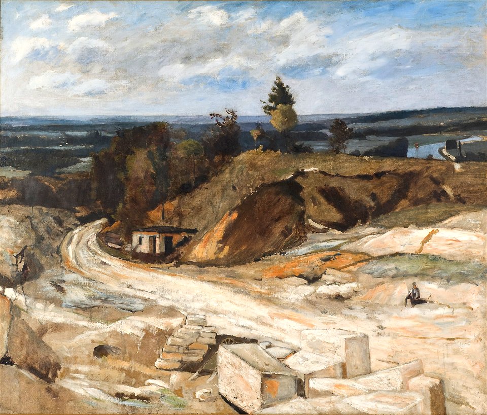 Stonequarry by the River Oise II (Carl Fredrik Hill) - Nationalmuseum - 32542