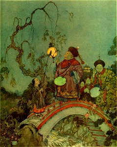 Stories from Hans Andersen - Edmund Dulac color plate at page 089