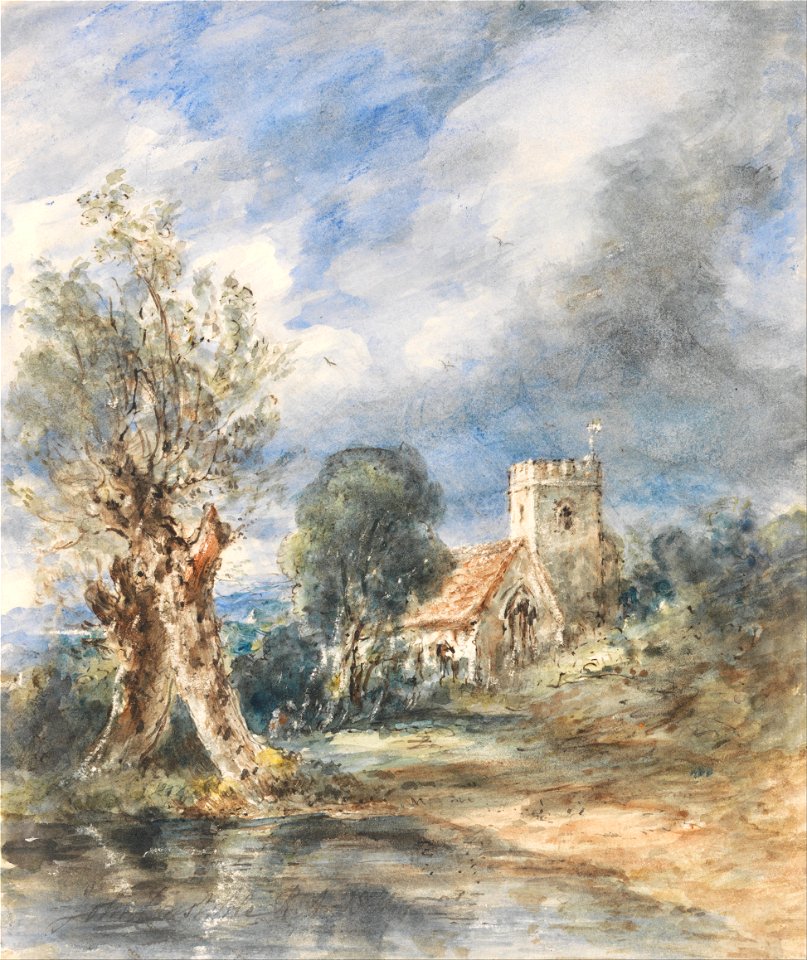 John Constable - Stoke Poges Church - Google Art Project