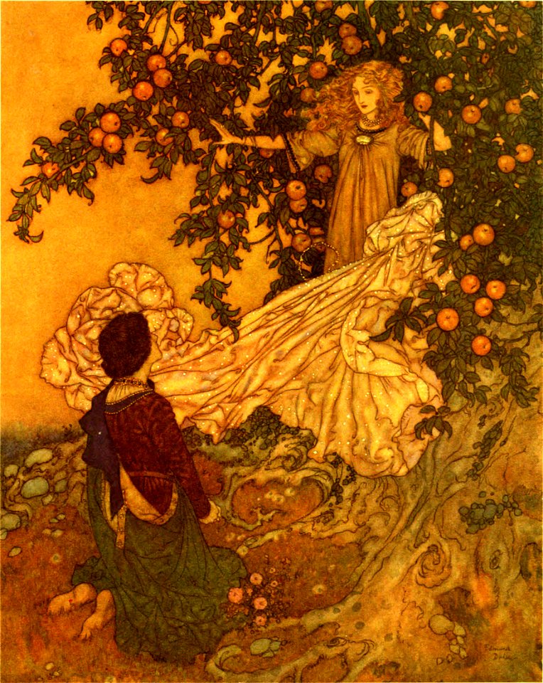 Stories from Hans Andersen - Edmund Dulac color plate at page 147