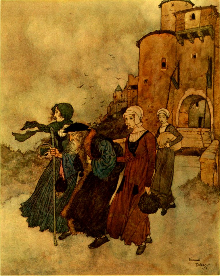 Stories from Hans Andersen - Edmund Dulac color plate at page 247