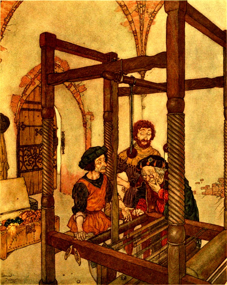 Stories from Hans Andersen - Edmund Dulac color plate at page 209