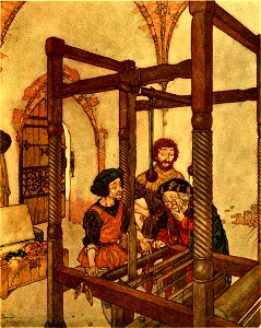 Stories from Hans Andersen - Edmund Dulac color plate at page 209