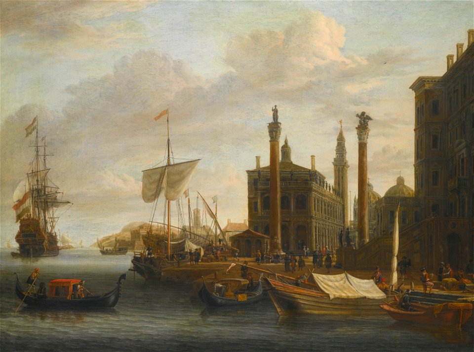 A Capriccio of Venice by Abraham Storck
