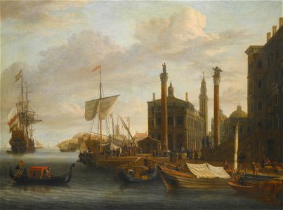 A Capriccio of Venice by Abraham Storck