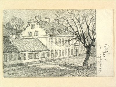 Stockholm, Södermalm, Kv. Värmdögatan (Nuvarande Malmgårdsvägen, 2017).Teckning av Ferdinand Boberg - Nordiska museet - NMA.0090963