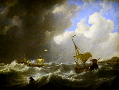 Johannes Christiaan Schotel - Storm on the Sea