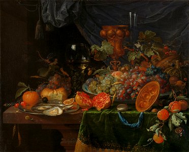 Stilleven met vruchten en oesters Rijksmuseum SK-C-187